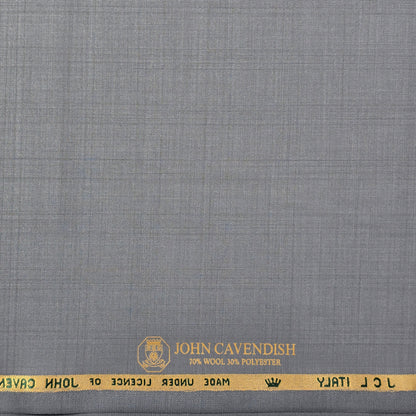 JOHN CAVENDISH WOOL BLENDED GREY  SELF SUIT LENGTH