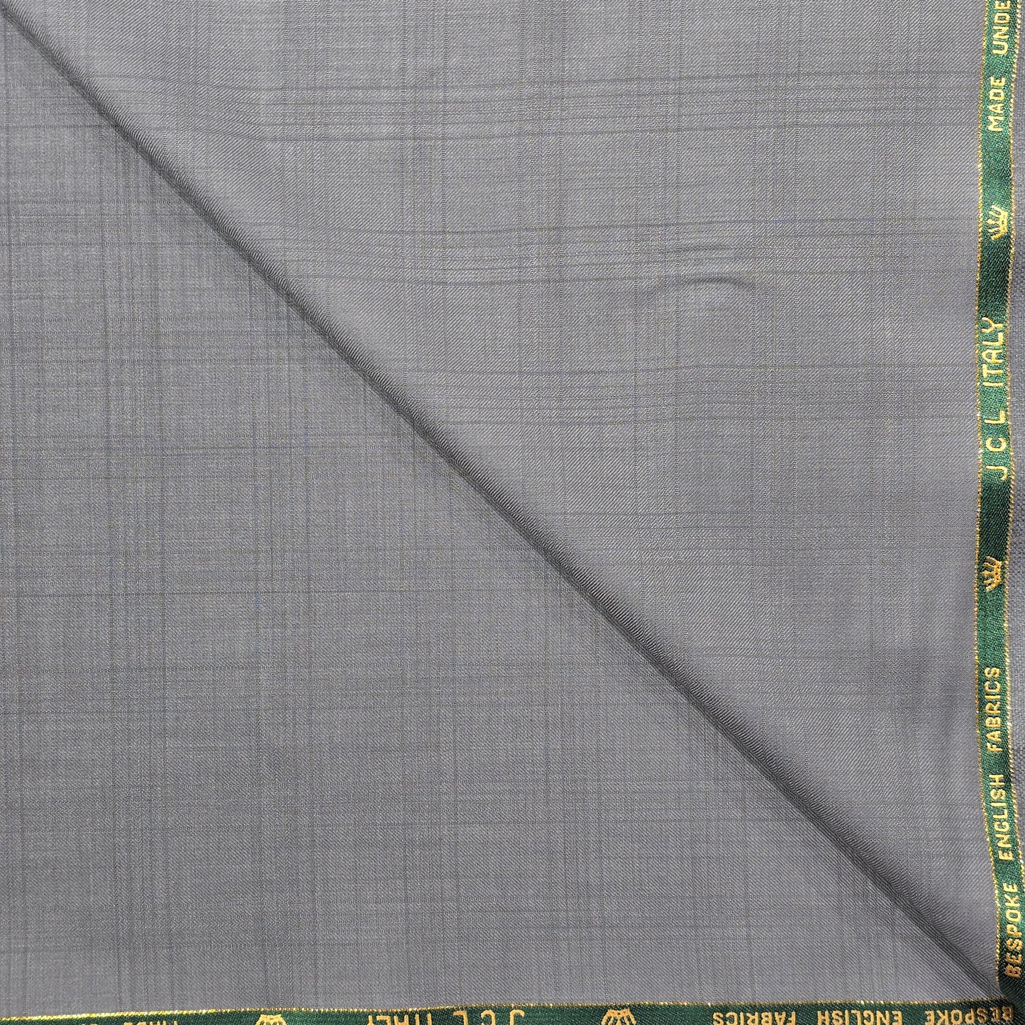 JOHN CAVENDISH WOOL BLENDED GREY  SELF SUIT LENGTH