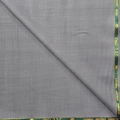 JOHN CAVENDISH WOOL BLENDED GREY  SELF SUIT LENGTH