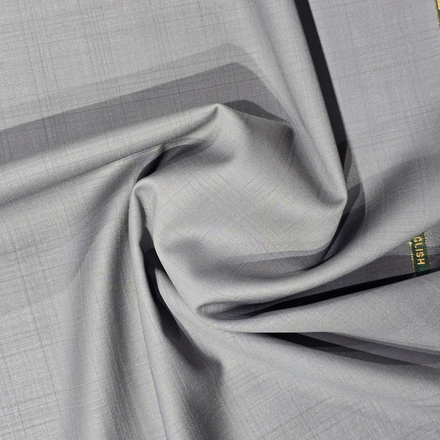 JOHN CAVENDISH WOOL BLENDED GREY  SELF SUIT LENGTH