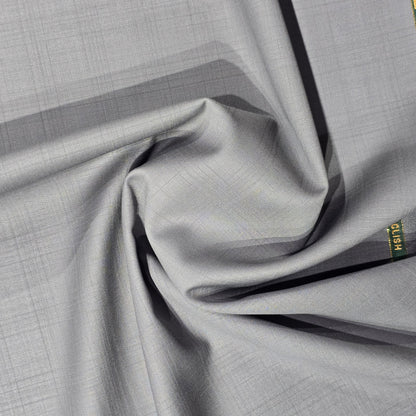 JOHN CAVENDISH WOOL BLENDED GREY  SELF SUIT LENGTH