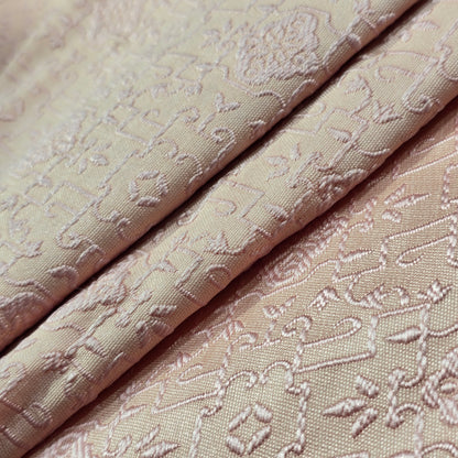 PEACH EMBROIDERED JODHPURI FABRIC