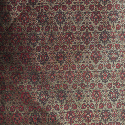 BROWN PRINTED ETHNIC WEAR FABRIC