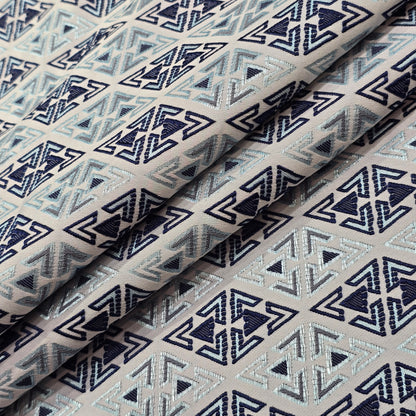 BLUE JACQUARD ETHNIC FABRIC