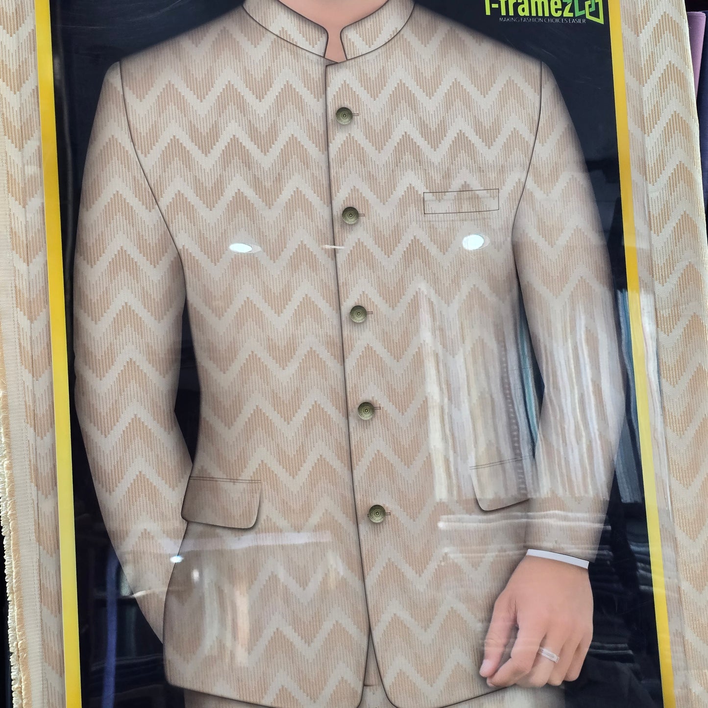 GOLDEN JACQUARD ETHNIC WEAR FABRIC