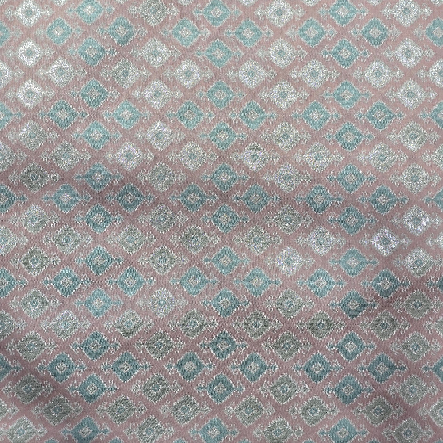 NEMSSIS PEACH PRINTED ETHNIC FABRIC