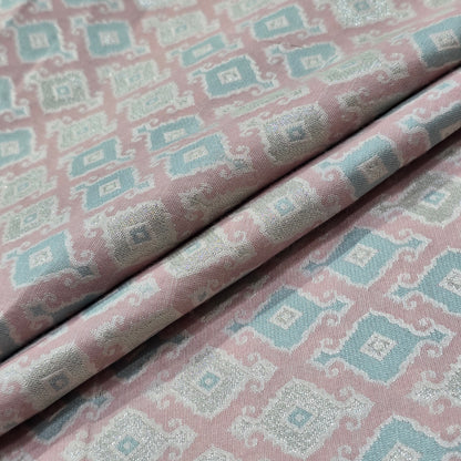 NEMSSIS PEACH PRINTED ETHNIC FABRIC