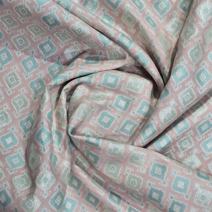 NEMSSIS PEACH PRINTED ETHNIC FABRIC