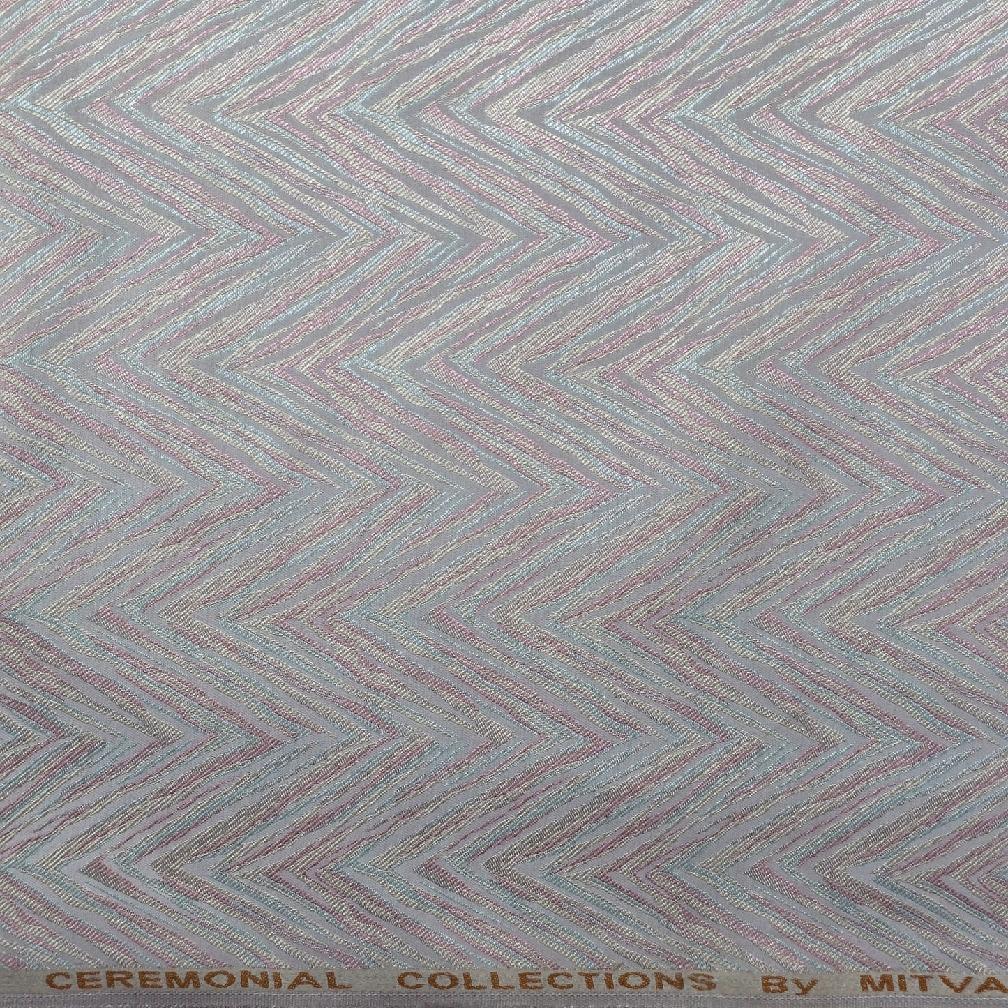 MITVA IVORY JACQUARD ETHNIC WEAR FABRIC