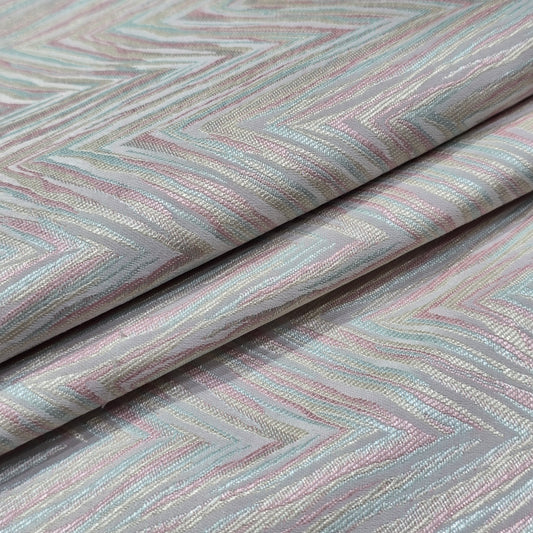 MITVA IVORY JACQUARD ETHNIC WEAR FABRIC