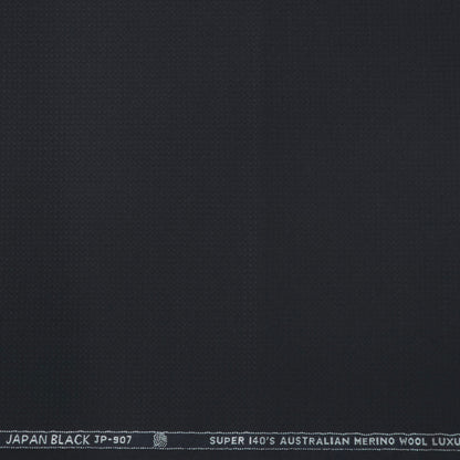 VERCELLI WOOL BLENDED BLACK SELF SUIT LENGTH