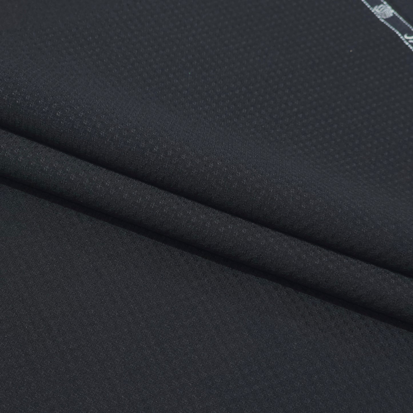 VERCELLI WOOL BLENDED BLACK SELF SUIT LENGTH