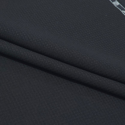 VERCELLI WOOL BLENDED BLACK SELF SUIT LENGTH