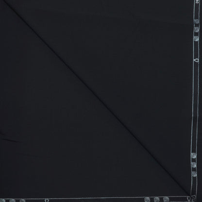 VERCELLI WOOL BLENDED BLACK SUITING LENGTH