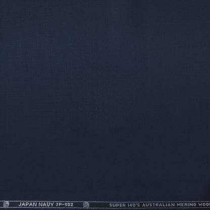 VERCELLI WOOL BLENDED BLUE SUITING LENGTH