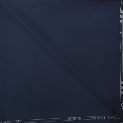 VERCELLI WOOL BLENDED BLUE SUITING LENGTH