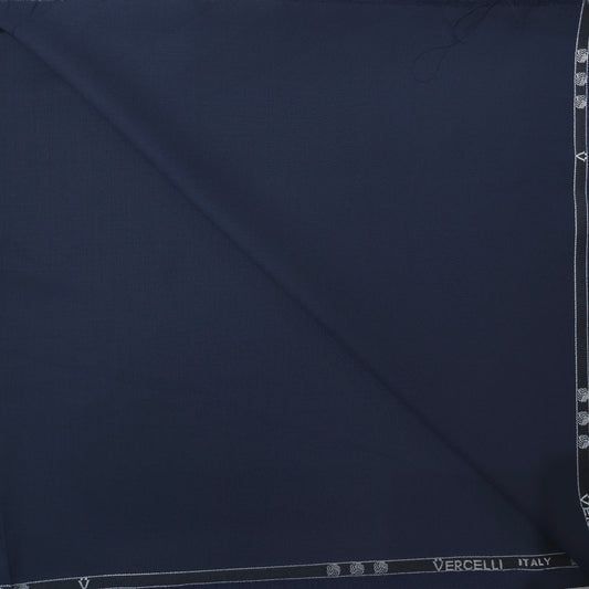 VERCELLI WOOL BLENDED BLUE SUITING LENGTH