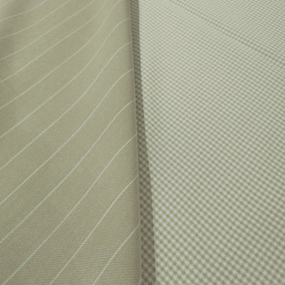 D&amp;J PISTA 2 SIDED STRIPES AND CHECKERED SUITING FABRIC
