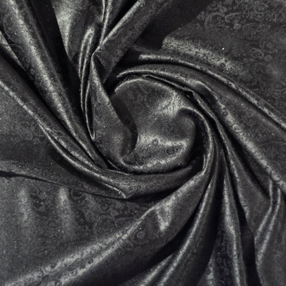 D&J BLACK FANCY PRINTED TUXEDO WEAR