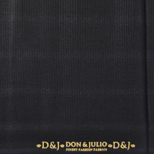 D&J BLACK CHECKS SUITING