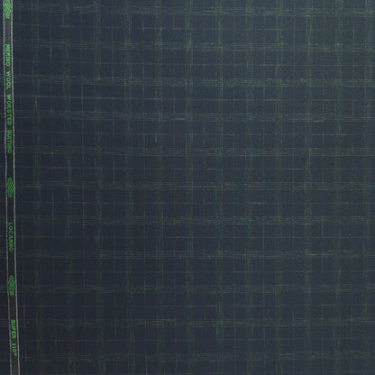 SPAADAA WOOL BLENDED  BLUE CHECKS SUITING