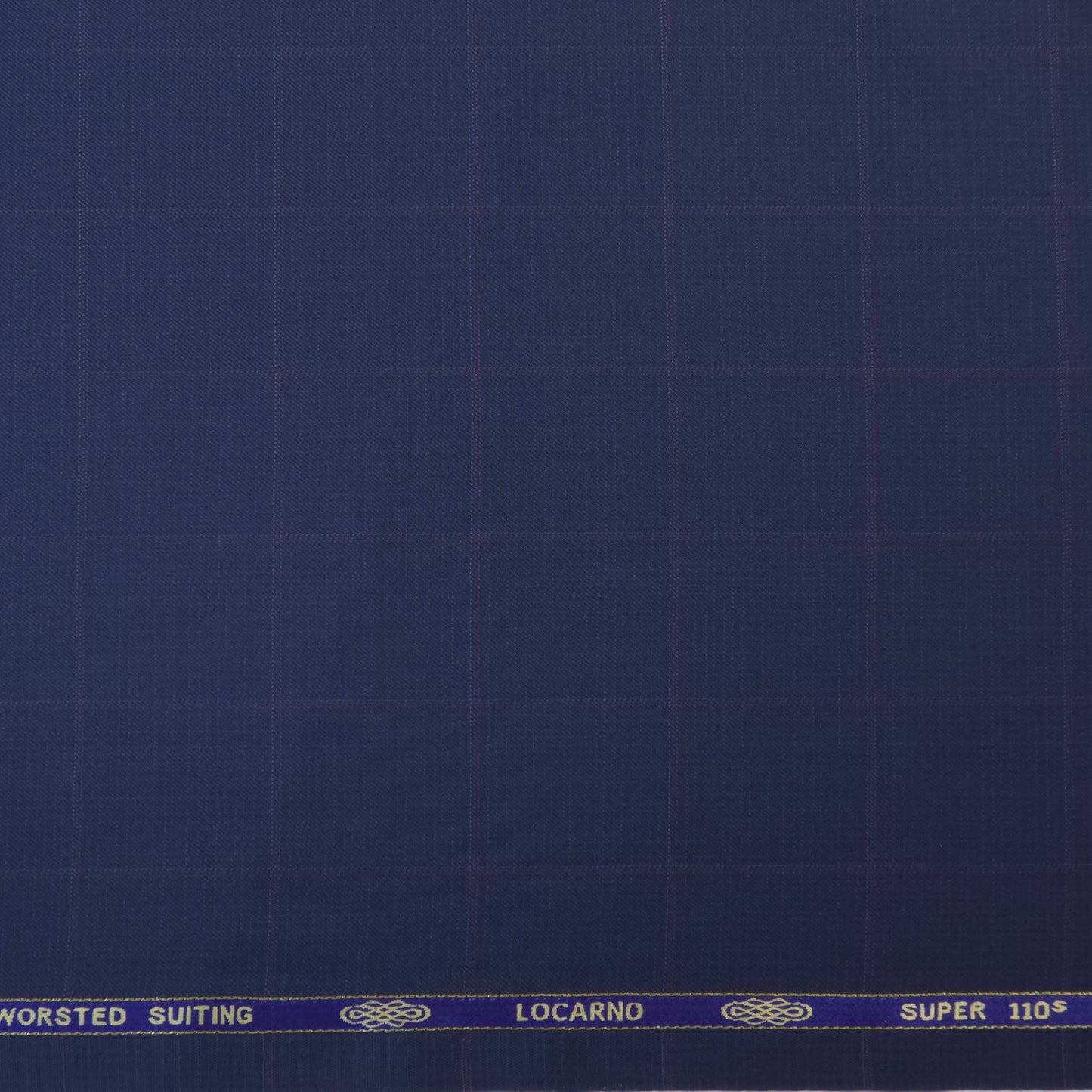 SPAADAA BLUE WOOL BLENDED CHECKS SUITING
