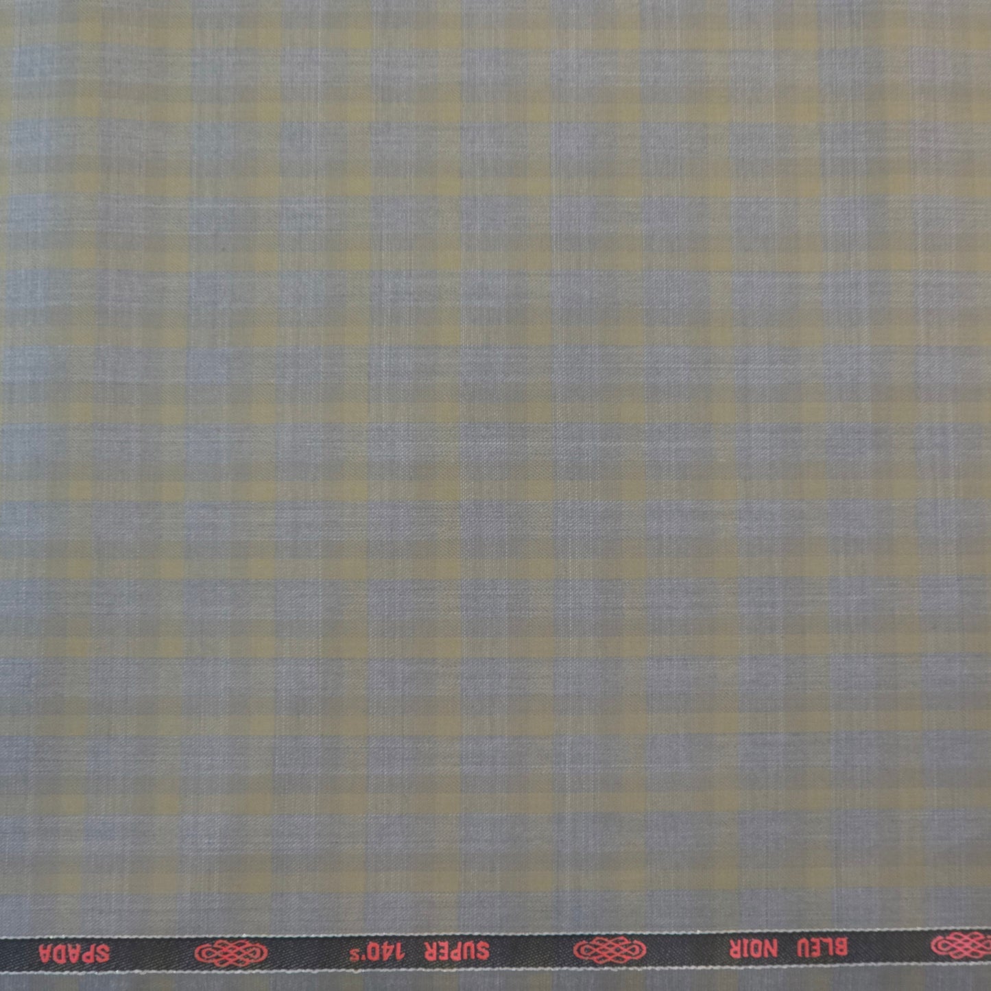 SPAADAA WOOL BLENDED GREY CHECKS SUITING
