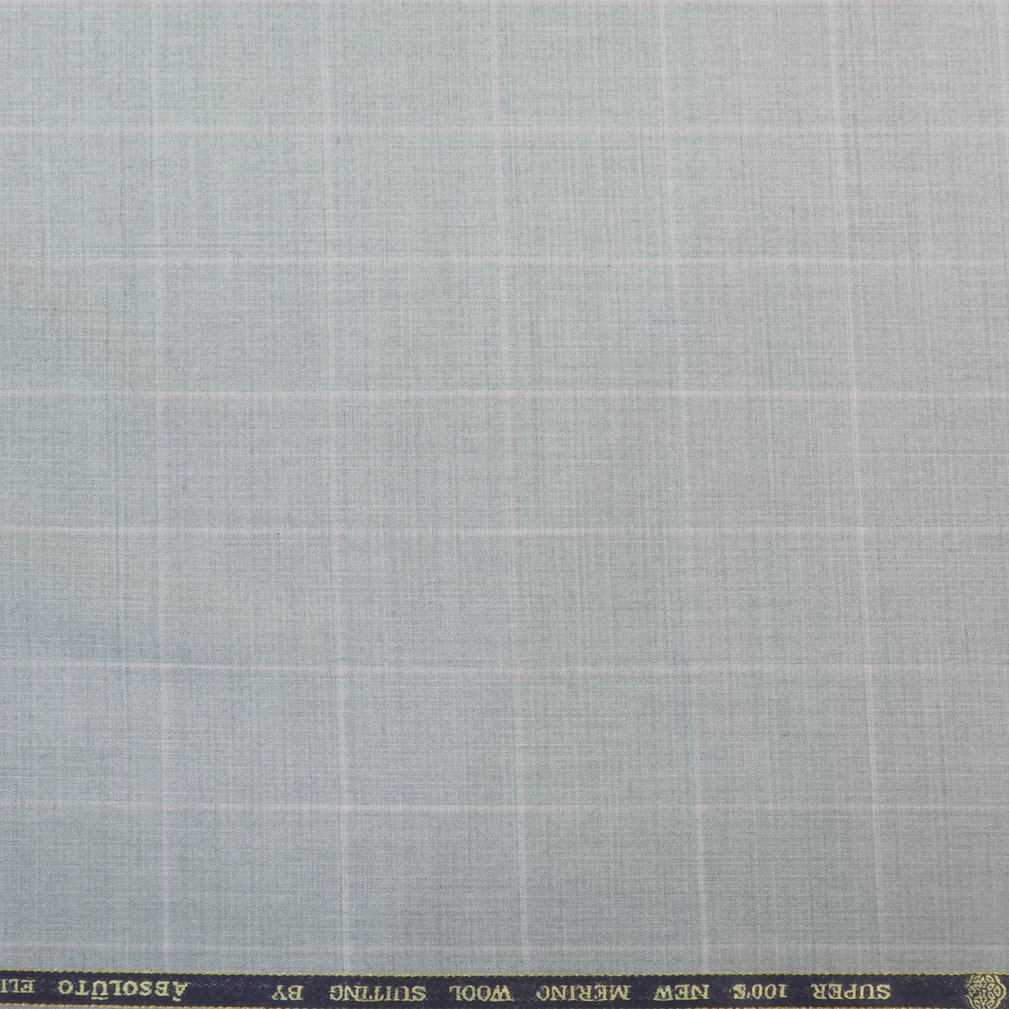 ABSOLUTO ELITE GREY CHECKS WOOL BLENDED SUITING