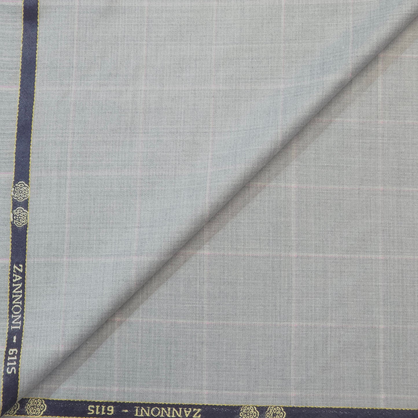 ABSOLUTO ELITE GREY CHECKS WOOL BLENDED SUITING