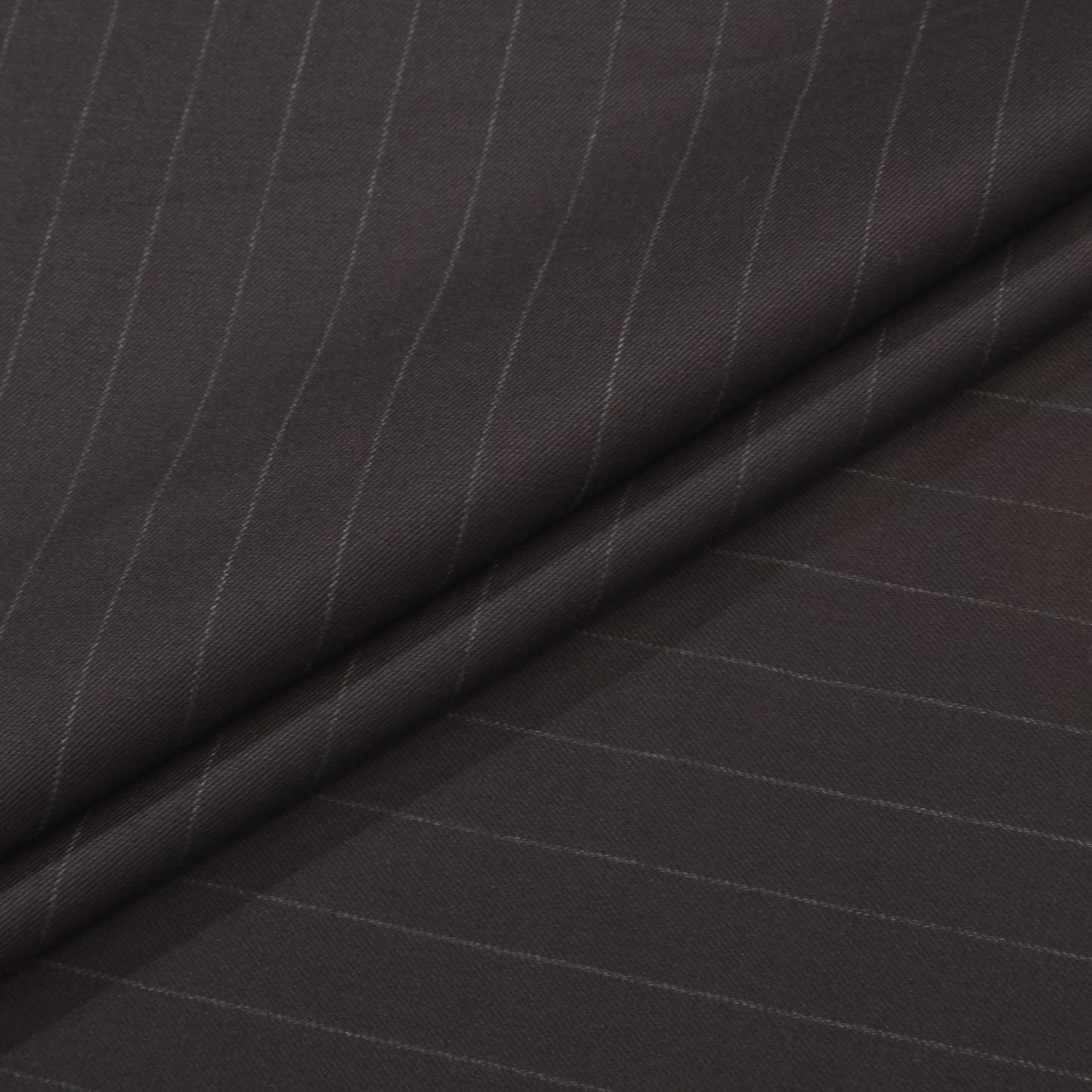 SIYARAMS CADINI BROWN STRIPE WOOL BLENDED SUITING