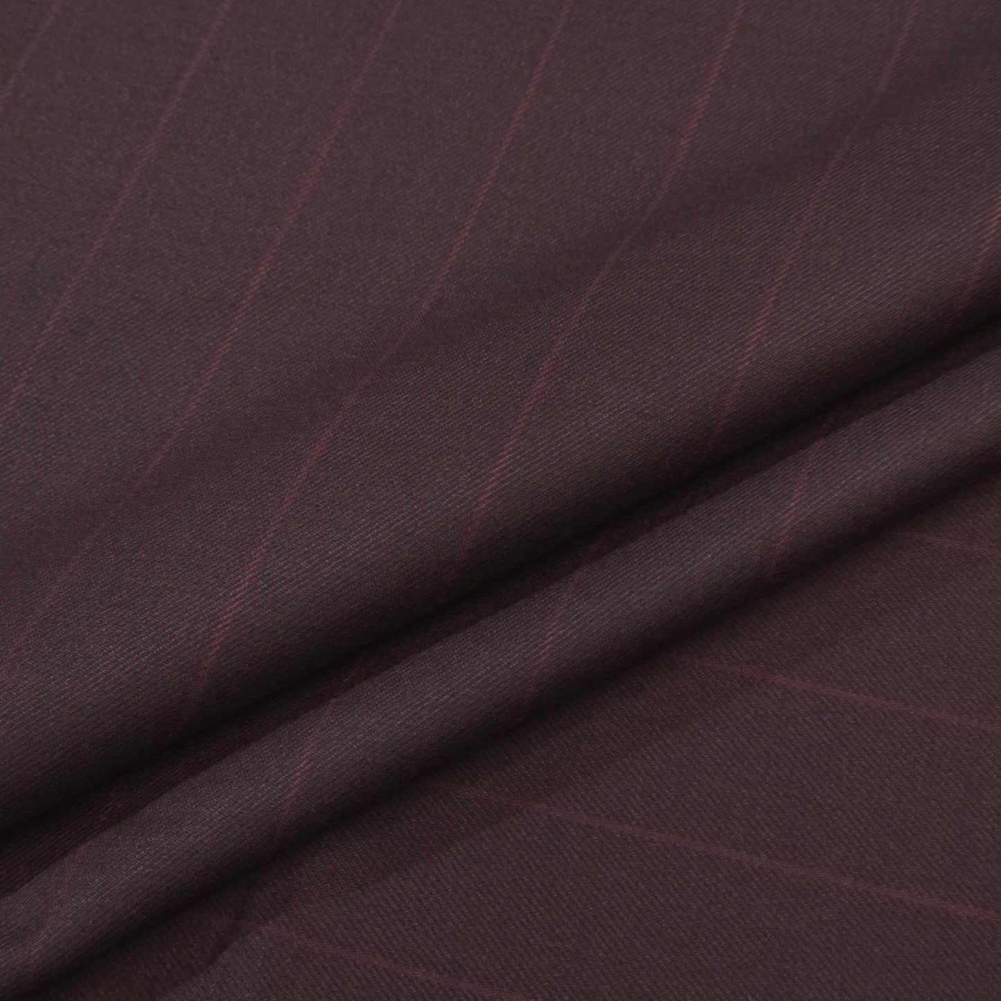 ABSOLUTO BROWN STRIPE WOOL BLENDED SUITING