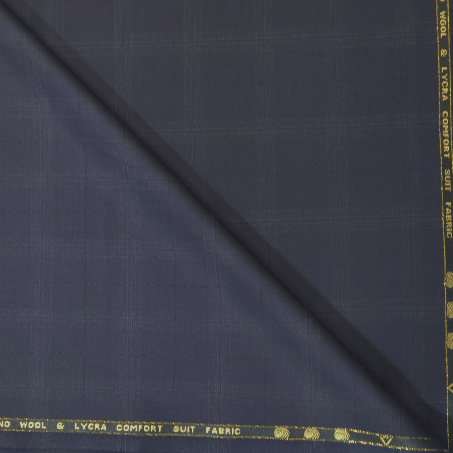 VERCELLI BLUE CHECKS WOOL BLENDED SUIT LENGTH