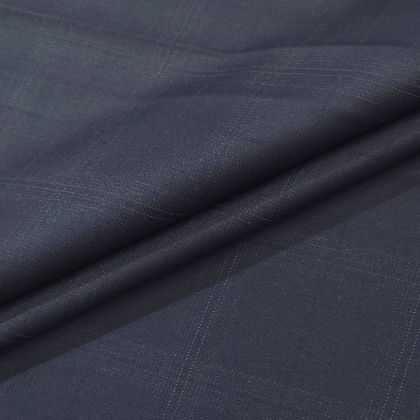 VERCELLI BLUE CHECKS WOOL BLENDED SUIT LENGTH