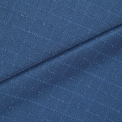 ABSOLUTO BLUE CHEKERED SUITING