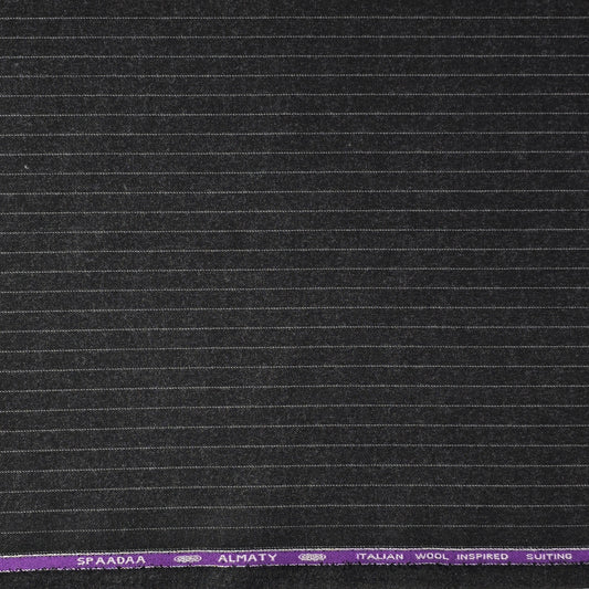 SPAADAA DARK GREY STRIPED TWEED