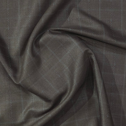 ABSOLUTO BROWN CHECKES SUITING