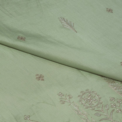 ITALIAN CHANNEL PISTA GREEN EMBROIDERED KURTA FABRIC