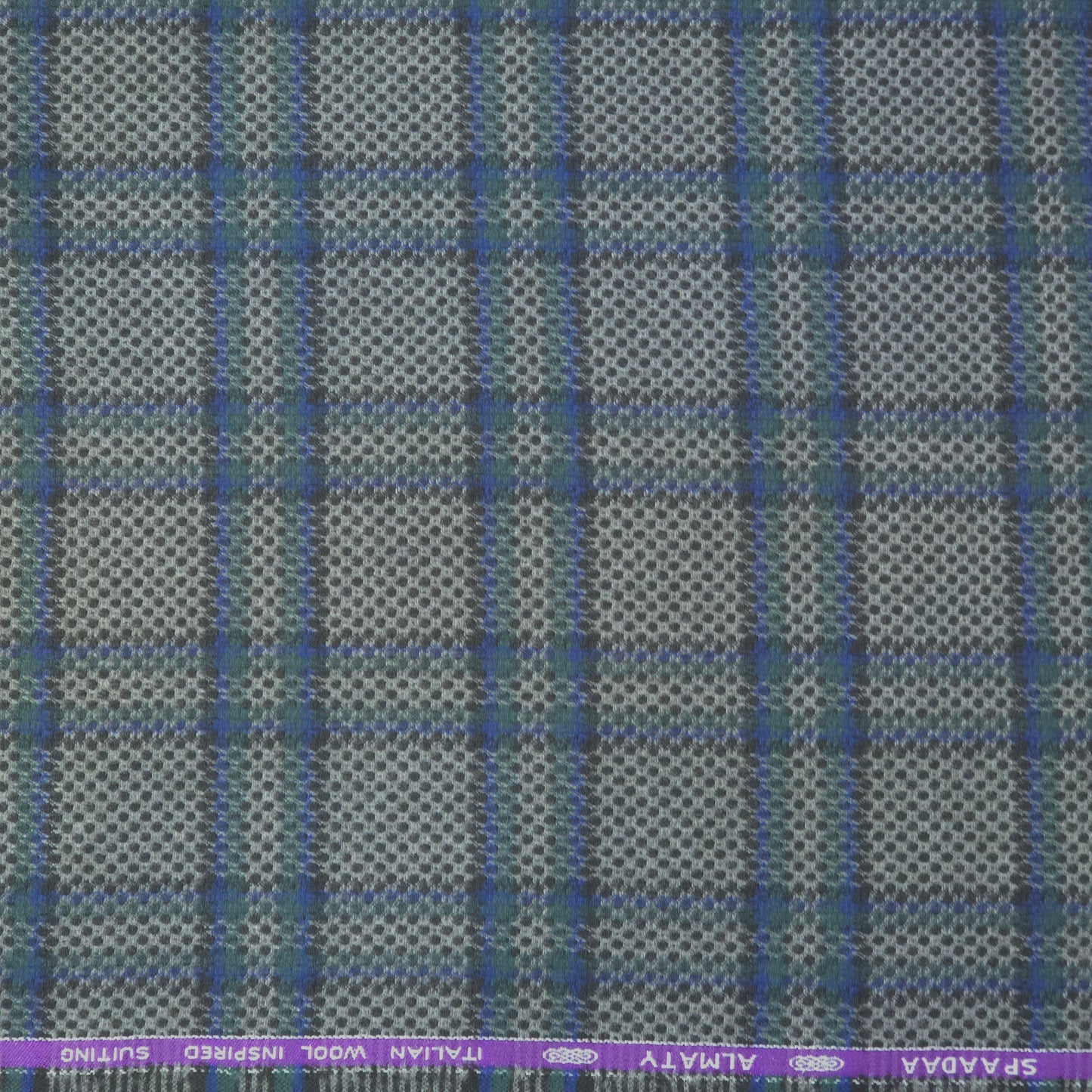 SPAADAA GREY CHECKS TWEED