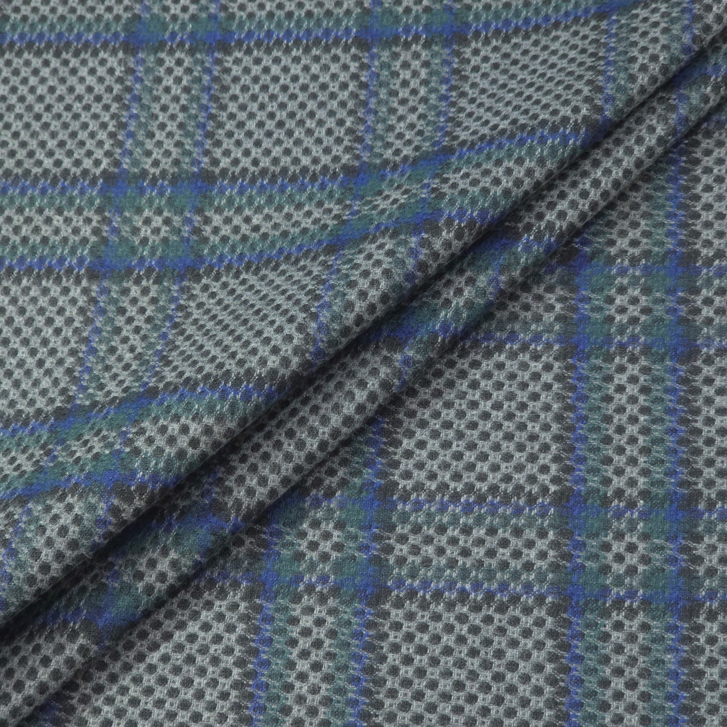 SPAADAA GREY CHECKS TWEED