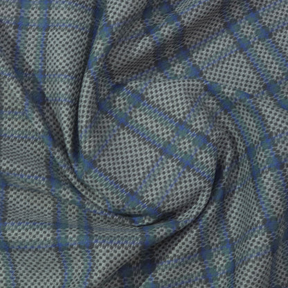 SPAADAA GREY CHECKS TWEED