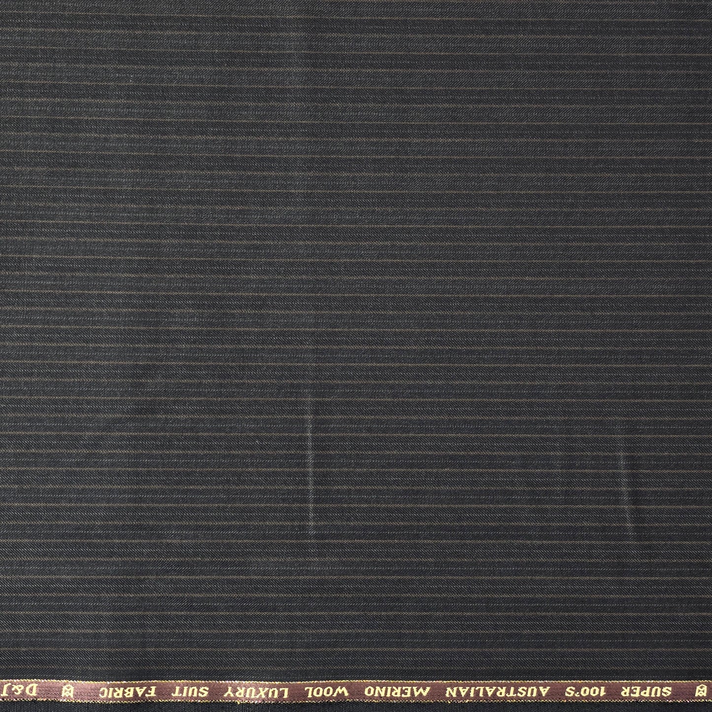 D&J DARK GREY STRIPED BLENDED  SUITING