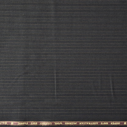 D&J DARK GREY STRIPED BLENDED  SUITING