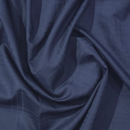 D&J BLUE CHECKES WOOL BLENDED SUITING