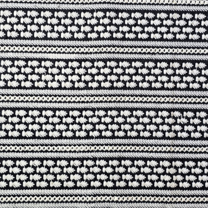NEMSSIS BLACK EMBROIDERED FABRIC