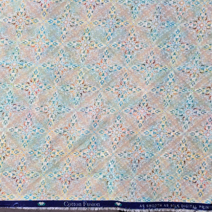 NEMSSIS MULTI COLOUR PRINT TERRY COTTON SHIRTING