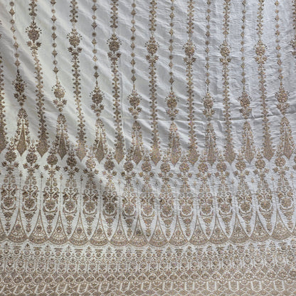 NEMSSIS CREAM EMBROIDERED SHERWANI FABRIC