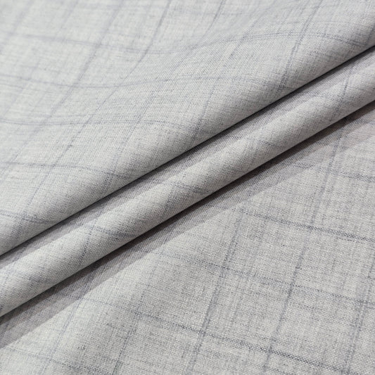 SPAADAA GREY CHECKS SUITING