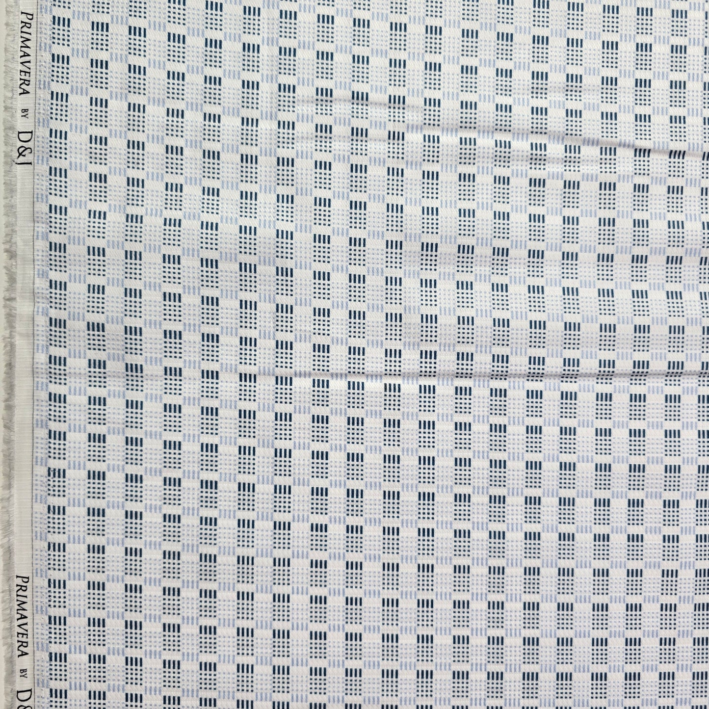 D&J SKY BLUE PRINTED SHIRTING