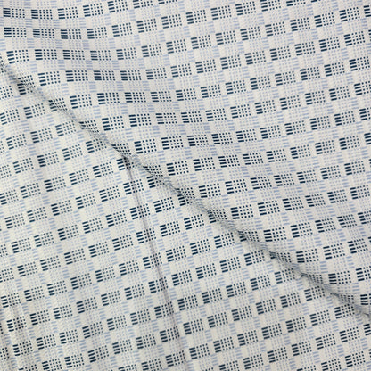 D&J SKY BLUE PRINTED SHIRTING