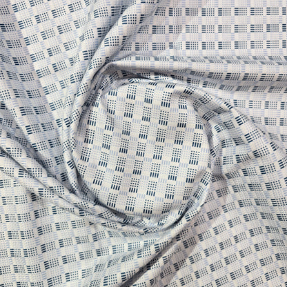 D&J SKY BLUE PRINTED SHIRTING